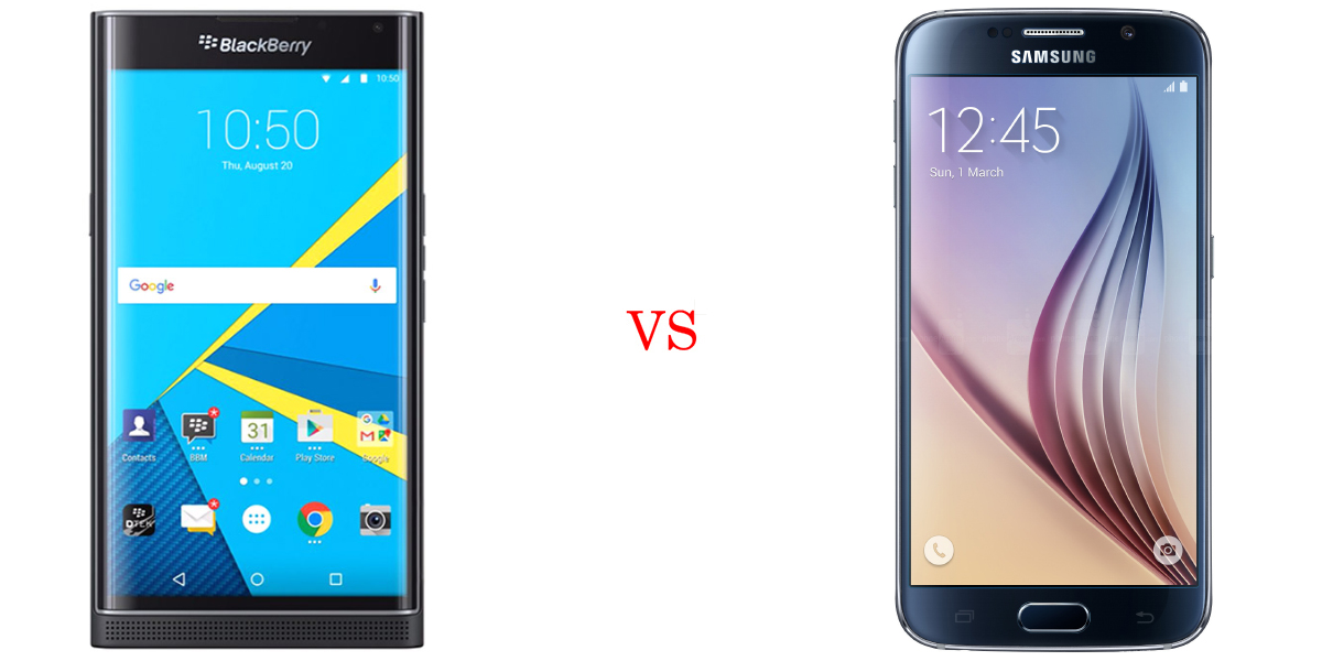 BlackBerry Priv versus Samsung Galaxy S6 4